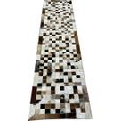 Tapete de couro passadeira marrom misto0,60x2,50 com bordas