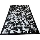 Tapete De Couro Preto Branco Malhado 1,50x2,50 C/b Pretas Tapete De Couro Preto Branco Malhado 1,50x2,50 C/b Pretas