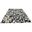 Tapete De Couro preto branco salino 2,50x3,50 C/b peça 10x10 Tapete De Couro preto branco salino 2,50x3,50 C/b peça 10x10