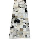 Tapete de couro preto salino amarelo 0,60x1,80 s/b pç 10