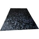 Tapete De Couro Preto Tingido 2,00x3,00 Com Borda Tapete De Couro Preto Tingido 2,00x3,00 Com Borda