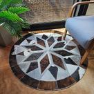 Tapete de Couro Redondo 1,20m - Mandala 01260 Tapete de Couro Redondo 1,20m - Mandala 01260