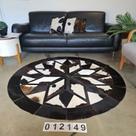 Tapete de Couro Redondo 1,60m - Mandala 012149 Tapete de Couro Redondo 1,60m - Mandala 012149
