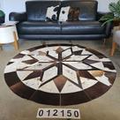 Tapete de Couro Redondo 1,60m - Mandala 012150 Tapete de Couro Redondo 1,60m - Mandala 012150
