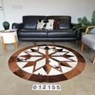 Tapete de Couro Redondo 1,60m - Mandala 012155 Tapete de Couro Redondo 1,60m - Mandala 012155