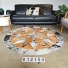 Tapete de Couro Redondo 1,60m - Mandala 012159 Tapete de Couro Redondo 1,60m - Mandala 012159