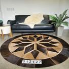 Tapete de Couro Redondo 2m - Mandala 012127 Tapete de Couro Redondo 2m - Mandala 012127