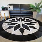Tapete de Couro Redondo 2m - Mandala 01295 Tapete de Couro Redondo 2m - Mandala 01295
