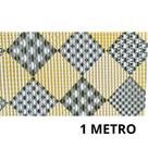 Tapete De Cozinha Azulejo Amarelo Passadeira Antiderrapante 43cm Duna Soft Liso Carpete Prático