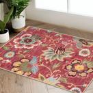Tapete de cozinha Beeiva Floral Antiderrapante Lavável 60x90cm Vermelho Tapete de cozinha Beeiva Floral Antiderrapante Lavável 60x90cm Vermelho