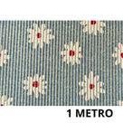 Tapete De Cozinha Floral Azul Claro Antiderrapante 43cm Duna Soft Liso Prático Banheiro