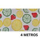 Tapete De Cozinha Frutas Cítricas Passadeira Antiderrapante 43cm Duna Soft Liso Carpete Prático Tapete De Cozinha Frutas Cítricas Passadeira Antiderrapante 43cm Duna Soft Liso Carpete Prático