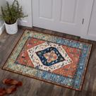 Tapete de cozinha lavável Lahome Boho 2x3 com suporte antiderrapante