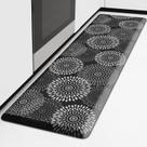 Tapete de cozinha LuxStep impermeável antifadiga 17,3x60 preto