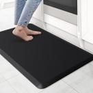 Tapete de cozinha Tapete antifadiga acolchoado KitchenClouds preto