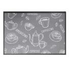 Tapete de Cozinha Uzoo Pvc Estampado Café Cinza Kcf0140x60 300723025