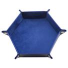 Tapete De Dados Hexagonal Dobrável De Couro PU Grosso Dupla Face Com Veludo, Suporte Para Dados E Tapete De Dados Hexagonal Dobrável De Couro PU Grosso Dupla Face Com Veludo, Suporte Para Dados E
