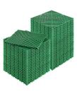 Tapete de drenagem interligado VEVOR 50 unidades, 30x30cm, verde antiderrapante