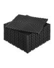 Tapete de drenagem VEVOR Interlocking 30x30cm preto PP 12 unidades