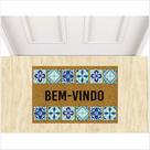 Tapete de entrada bem vindo, medida porta. Tapete de entrada bem vindo, medida porta.