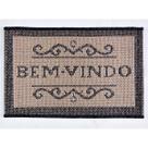 Tapete de Entrada Eco Nature BemVindo Chumbo 56 40x60cm Sisal Antiderrapante J Serrano Tapete de Entrada Eco Nature BemVindo Chumbo 56 40x60cm Sisal Antiderrapante J Serrano