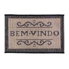 Tapete de Entrada Eco Nature BemVindo Chumbo 56 40x60cm Sisal Antiderrapante J Serrano Tapete de Entrada Eco Nature BemVindo Chumbo 56 40x60cm Sisal Antiderrapante J Serrano