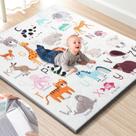 Tapete de espuma para bebês TINYHARBO Premium 50x50cm com capa lavável