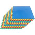 Tapete de espuma Tiles Stalwart, pacote com 12, 48 m², interligado, multicolorido