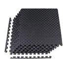 Tapete de Exercício BalanceFrom Puzzle em Espuma EVA 2,54 cm de Espessura 2,2 m² Preto