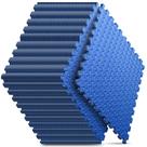 Tapete de exercícios Nazhura Puzzle EVA Foam 32 Tiles 128 pés quadrados azul