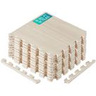 Tapete de exercícios Yes4All Wood Grain Puzzle de 12 pés quadrados com borda