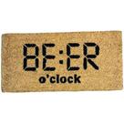 Tapete de Fibra de Coco BEER 'o Clock - Em Casa Tem UNICA Tapete de Fibra de Coco BEER 'o Clock - Em Casa Tem UNICA