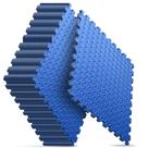 Tapete de ginástica Home Nazhura EVA Foam 60x60 cm, pacote com 16 unidades, azul