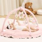 Tapete de Ginástica Infantil Angelbliss 5 em 1 - Reversível com 5 Brinquedos - Rosa