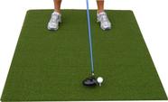 Tapete de golfe Premium Pro Turf 90x150cm com camiseta de madeira