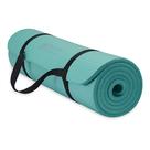 Tapete de ioga Gaiam Essentials Thick Teal com alça de transporte de 6 mm