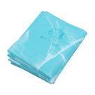 Tapete de ioga primasole Folding Travel Pilates 4 mm azul mármore