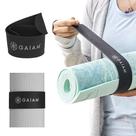 Tapete de ioga Slap Band Gaiam mantém o tapete bem enrolado