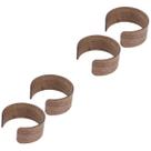 Tapete de isolamento térmico, manga porta-copos, 4 peças de madeira FELTECHELECTR
