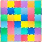 Tapete de jogo Foam Puzzle Floor ProSource Kids com cores sólidas