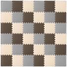 Tapete de jogo Foam Puzzle Floor ProSource Kids com cores sólidas