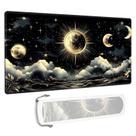 Tapete de jogo TYXQJMBZ 70 x 40 cm antiderrapante para TCG, Lua e Sol