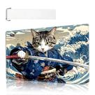 Tapete de jogo VACGBJPG 70 x 40 cm antiderrapante com design de guerreiro gato Tapete de jogo VACGBJPG 70 x 40 cm antiderrapante com design de guerreiro gato