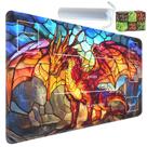 Tapete de jogo Yuxcfhjfe 61 x 36 cm antiderrapante com 6 dados