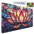 Tapete de jogo Yuxcfhjfe 61 x 36 cm antiderrapante com bolsa e 6 dados