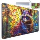 Tapete de jogo Yuxcfhjfe 61 x 36 cm antiderrapante com bolsa para 6 dados