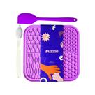 Tapete de Lamber com Escova e Espátula para Cães e Gatos - Fuzzie