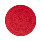 Tapete de Lamber de Silicone Redondo Vermelho Germanhart
