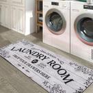 Tapete de lavanderia Runner Lahome Farmhouse 50x150cm Cinza Tapete de lavanderia Runner Lahome Farmhouse 50x150cm Cinza