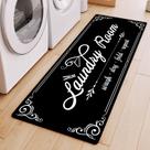 Tapete de lavanderia Runner XLHOMO preto 45x115cm antiderrapante Tapete de lavanderia Runner XLHOMO preto 45x115cm antiderrapante